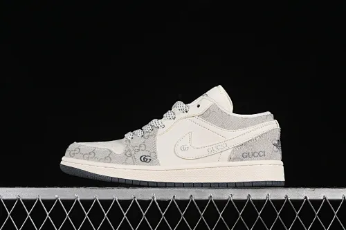 All categories Air Jordan Jordan series basketball shoes Air Jordan 1 Low High-end customized low-top sneakers Air Jordan 1 Low Joe 1 Gucci joint-smoke pattern High-end customized low-top retro basketball shoes DM5688-101